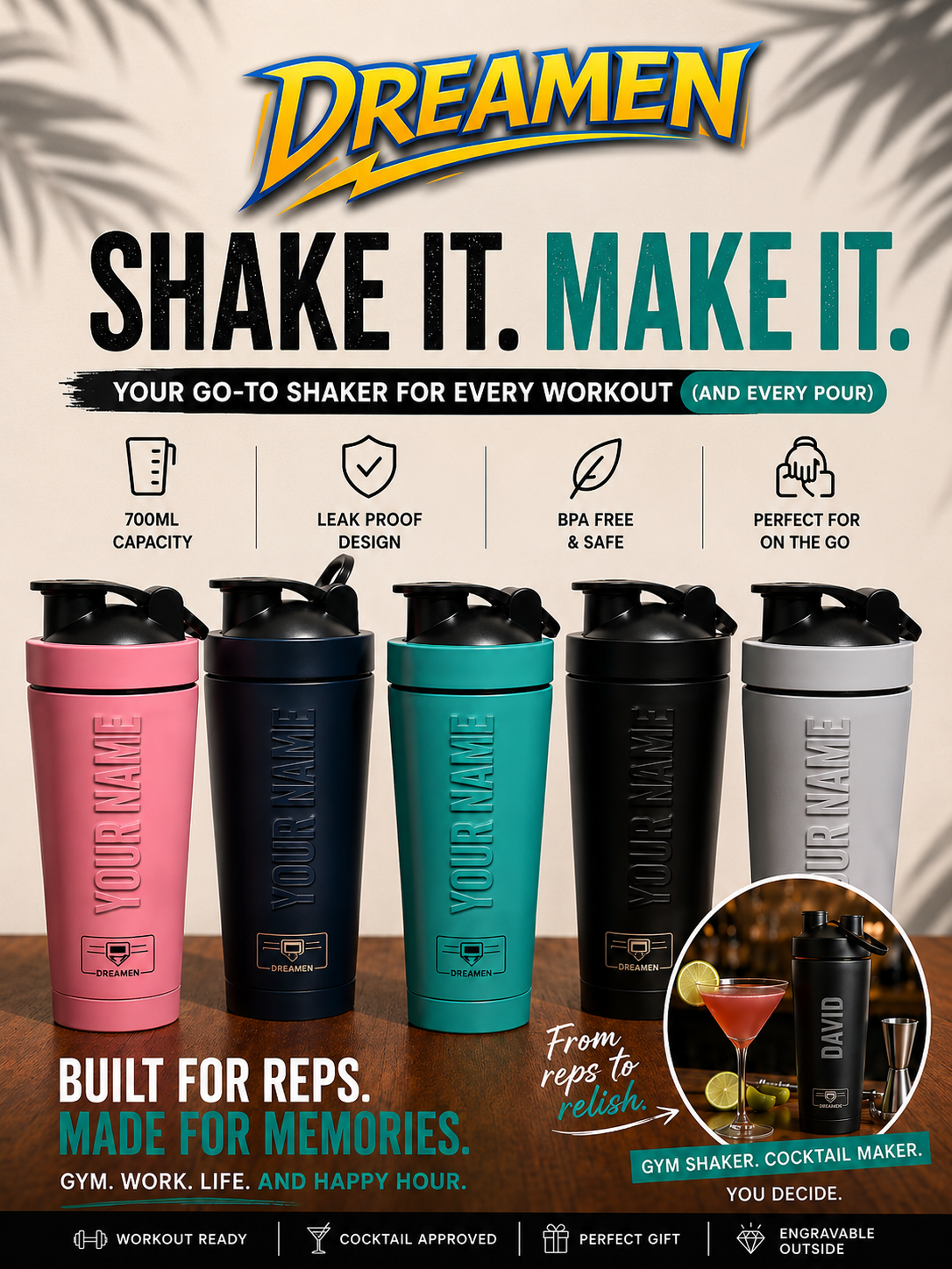 Dreamen Shift Shaker 750ml