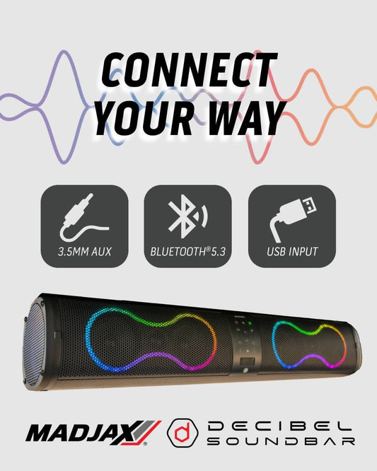 MadJax Decibel Audio 26-Inch Bluetooth Soundbar