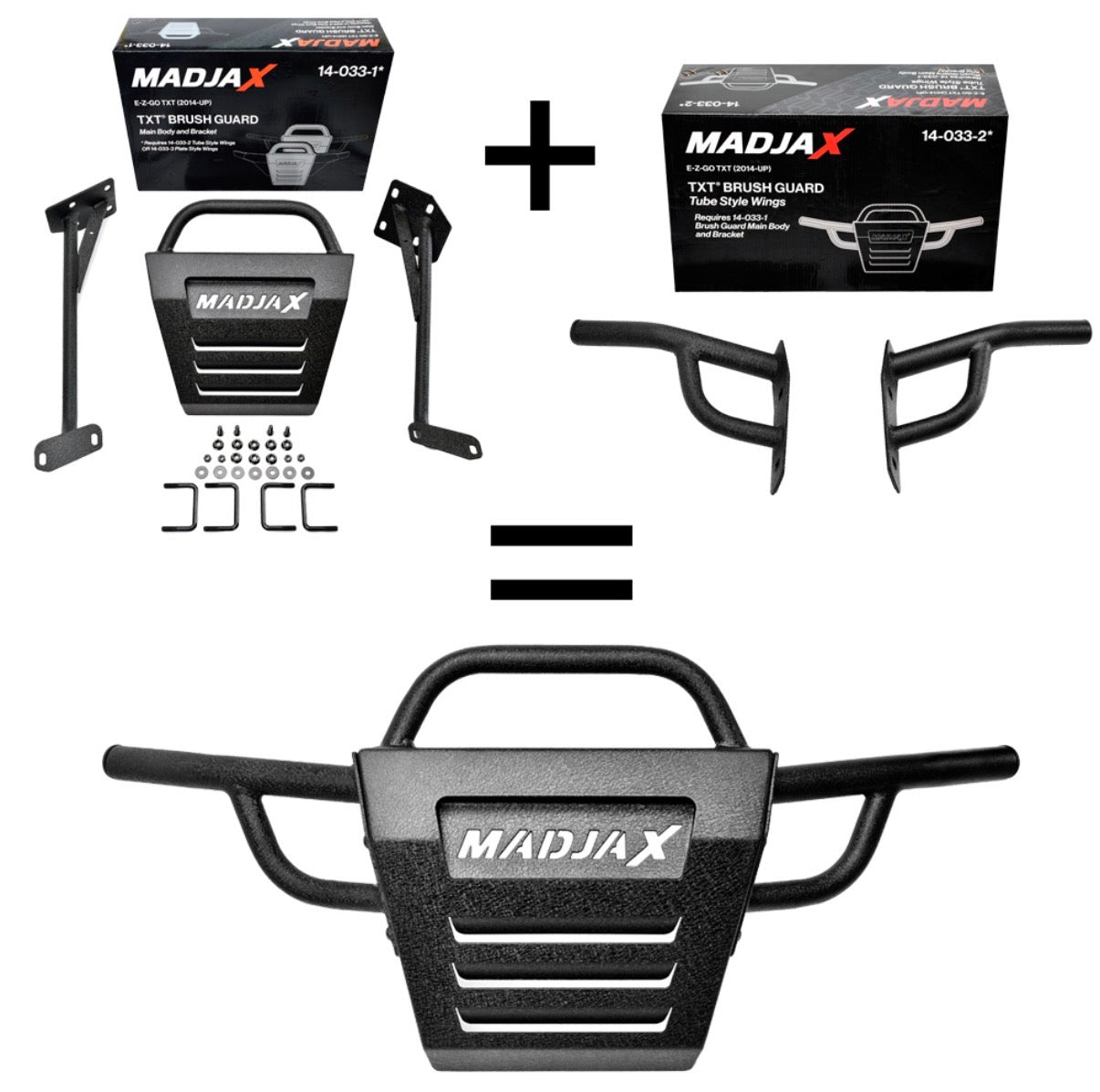 MadJax Tube Wing Brush Guard - EZGO TXT 2014+