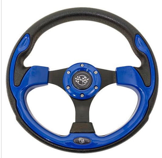 12.5-Inch Golf Cart Steering Wheel - Blue