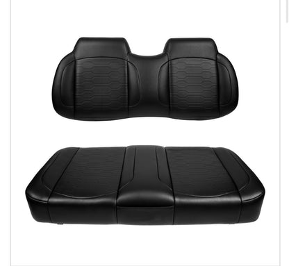 MadJax Aspen Front Seat Cushions - EZGO TXT/RXV - Black