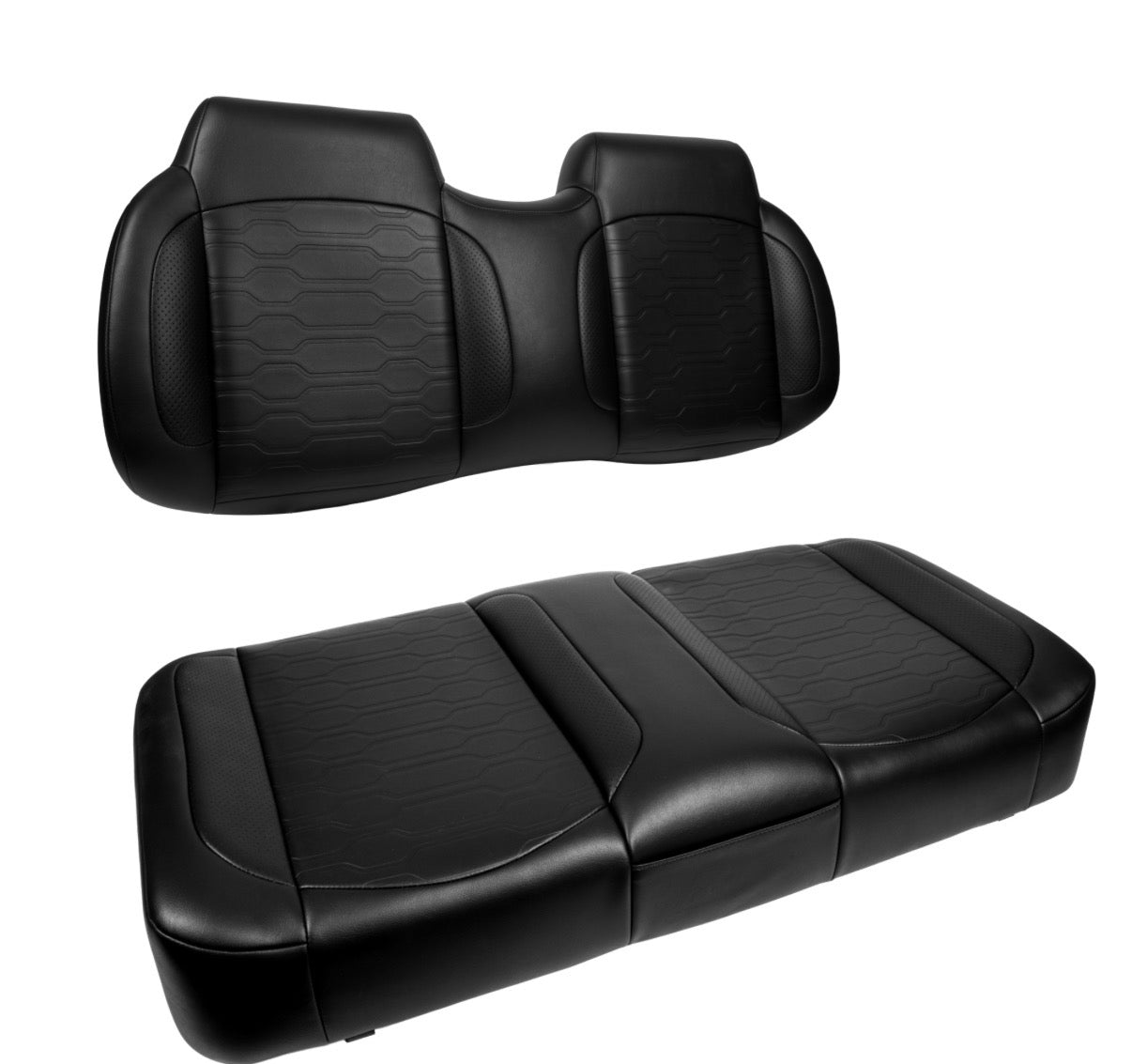 MadJax Aspen Front Seat Cushions - EZGO TXT/RXV - Black