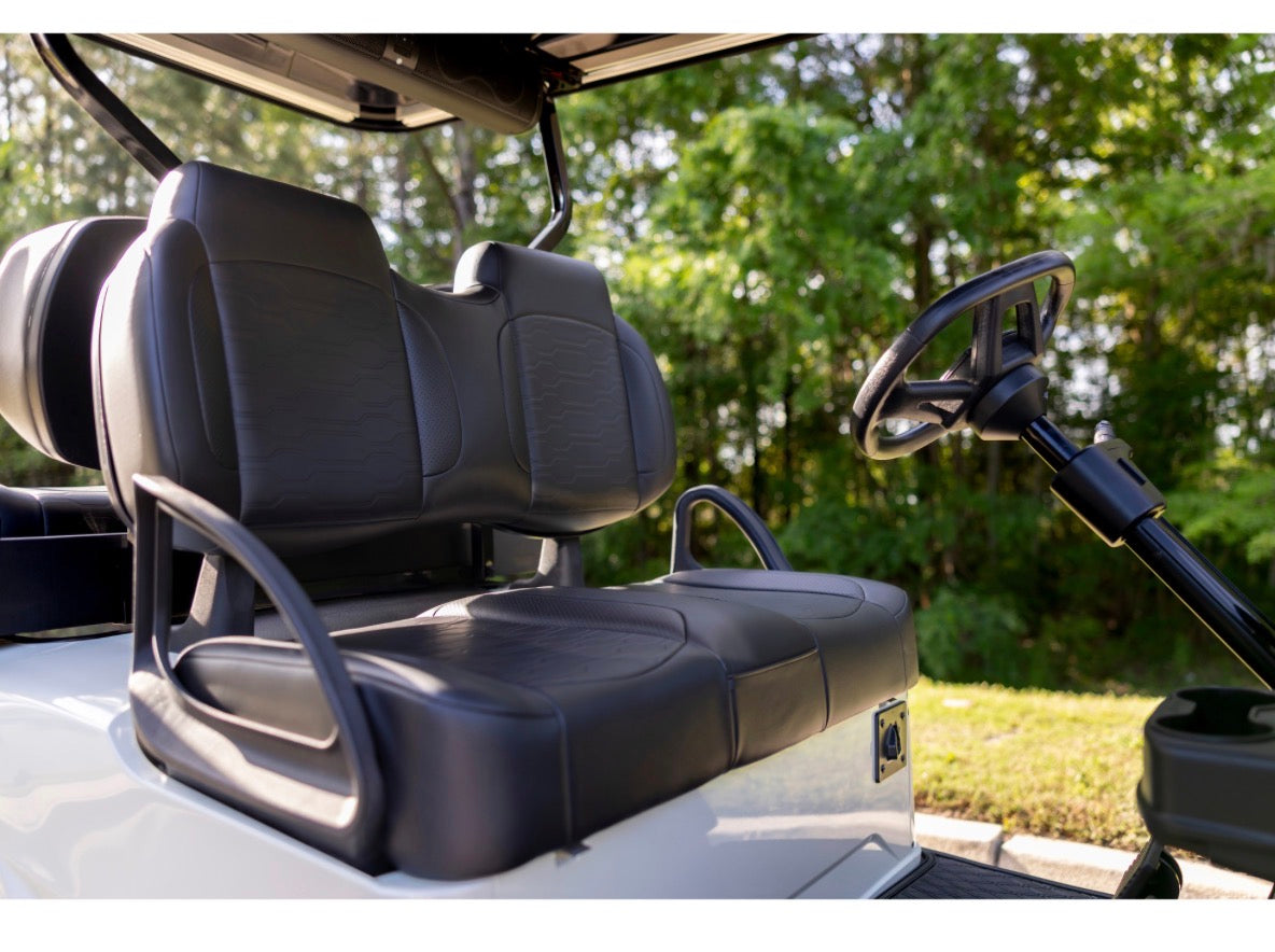 MadJax Aspen Front Seat Cushions - EZGO TXT/RXV - Black