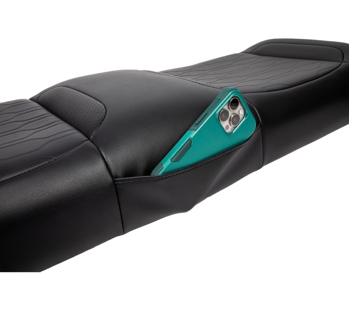 MadJax Aspen Front Seat Cushions - EZGO TXT/RXV - Black